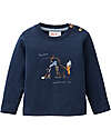 People Wear Organic Maglia Maniche Lunghe Together - Blu - Cotone GOTS Maglie Manica Lunga