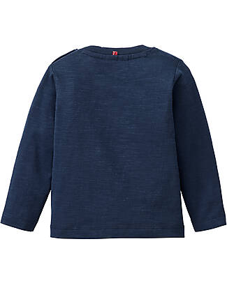 People Wear Organic Maglia Maniche Lunghe Together - Blu - Cotone GOTS Maglie Manica Lunga