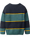 People Wear Organic Maglione a Righe - Verde e Nero - 100% Cotone Biologico - Certificazione GOTS Maglioni