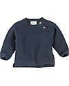 People Wear Organic Maglione - Blu Scuro - Maglia di Cotone Bio GOTS Maglioni