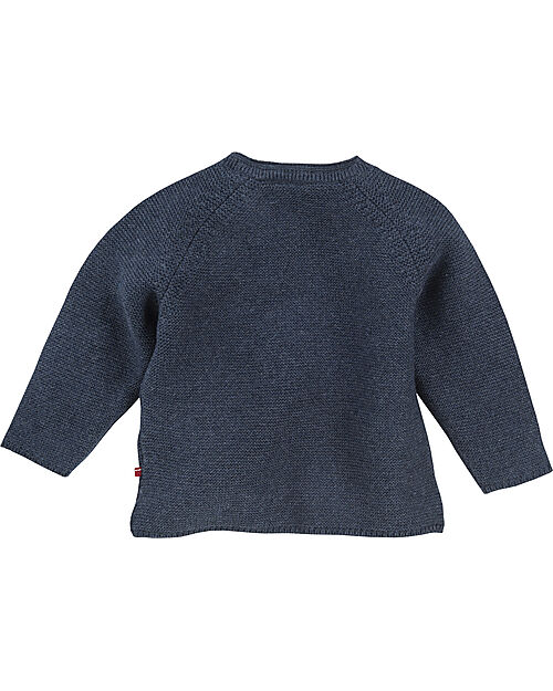 People Wear Organic Maglione - Blu Scuro - Maglia di Cotone Bio GOTS Maglioni