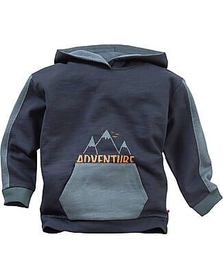 People Wear Organic Maglione Tuta - Blu Notte Avventura - Felpa di Cotone Bio GOTS Felpe