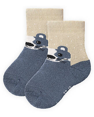 People Wear Organic Pacco da 2 Calzini - Blu - Certificazione GOTS Calzini