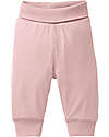 People Wear Organic Pantalone a Fiori Vita Reversibile - Rosa - Cotone GOTS Pantaloni Lunghi