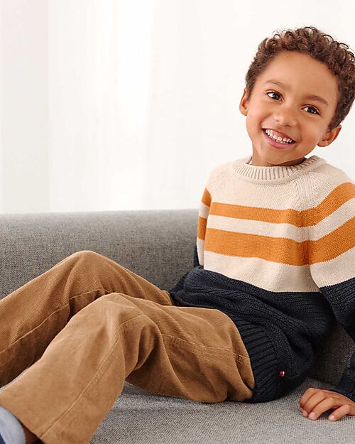 People Wear Organic Pantaloni in Velluto a Coste - Beige - Cotone GOTS Pantaloni Lunghi