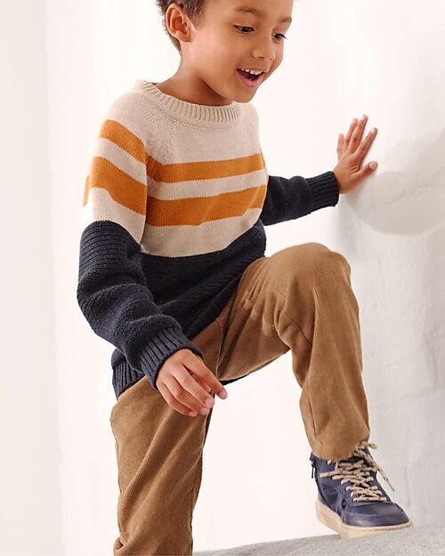 People Wear Organic Pantaloni in Velluto a Coste - Beige - Cotone GOTS Pantaloni Lunghi