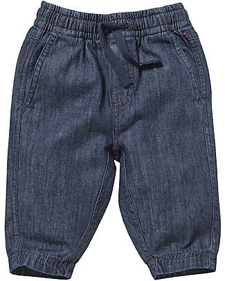 People Wear Organic Pantaloni Lunghi - Blu Melange - Denim di Cotone Bio GOTS Pantaloni Lunghi