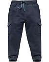 People Wear Organic Pantaloni Tuta - Blu Notte - Felpa di Cotone Bio GOTS Pantaloni Lunghi
