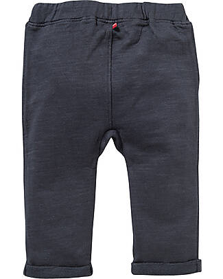 People Wear Organic Pantaloni Tuta - Blu Notte - Felpa di Cotone Bio GOTS Pantaloni Lunghi