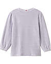 People Wear Organic Pigiama a Righe con Polsini - Bianco e Grigio - Cotone GOTS Pigiami
