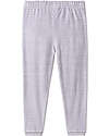 People Wear Organic Pigiama a Righe con Polsini - Bianco e Grigio - Cotone GOTS Pigiami