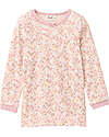 People Wear Organic Pigiama Lungo a Fiori - Rosa - Cotone GOTS Pigiami