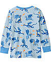 People Wear Organic Pigiama Lungo Draghi - Azzurro - Cotone GOTS Pigiami