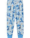 People Wear Organic Pigiama Lungo Draghi - Azzurro - Cotone GOTS Pigiami