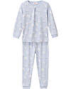 People Wear Organic Pigiama Lungo Gufi - Indaco - Cotone GOTS Pigiami