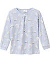 People Wear Organic Pigiama Lungo Gufi - Indaco - Cotone GOTS Pigiami