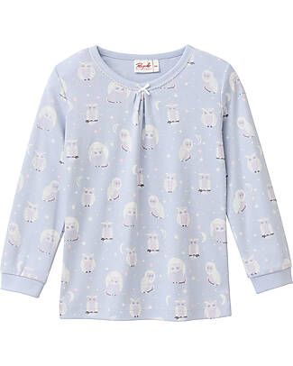 People Wear Organic Pigiama Lungo Gufi - Indaco - Cotone GOTS Pigiami