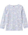 People Wear Organic Pigiama Lungo Gufi - Indaco - Cotone GOTS Pigiami
