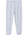 People Wear Organic Pigiama Lungo Gufi - Indaco - Cotone GOTS Pigiami