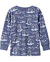 People Wear Organic Pigiama Lungo Orsi - Blu - Cotone GOTS Pigiami