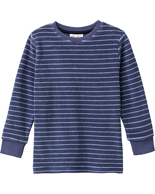 People Wear Organic Pigiama Lungo Righe - Blu - Certificazione GOTS Pigiami