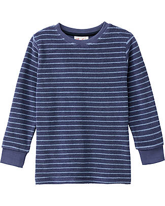 People Wear Organic Pigiama Lungo Righe - Blu - Certificazione GOTS Pigiami