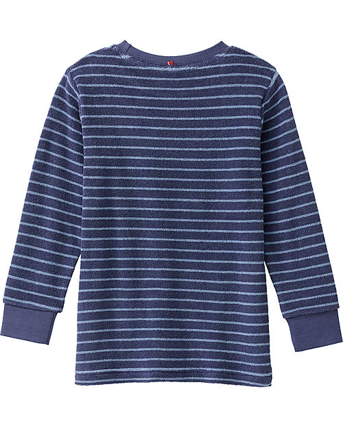People Wear Organic Pigiama Lungo Righe - Blu - Certificazione GOTS Pigiami