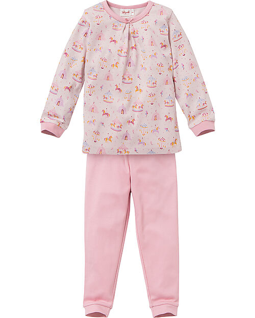 People Wear Organic Pigiama Lungo - Rosa - Cotone Organico Pigiami