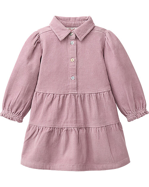 People Wear Organic Vestito in Velluto - Rosa - 100% Cotone Biologico - Certificazione GOTS Vestiti_