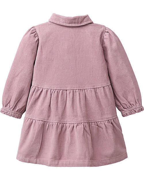 People Wear Organic Vestito in Velluto - Rosa - 100% Cotone Biologico - Certificazione GOTS Vestiti_