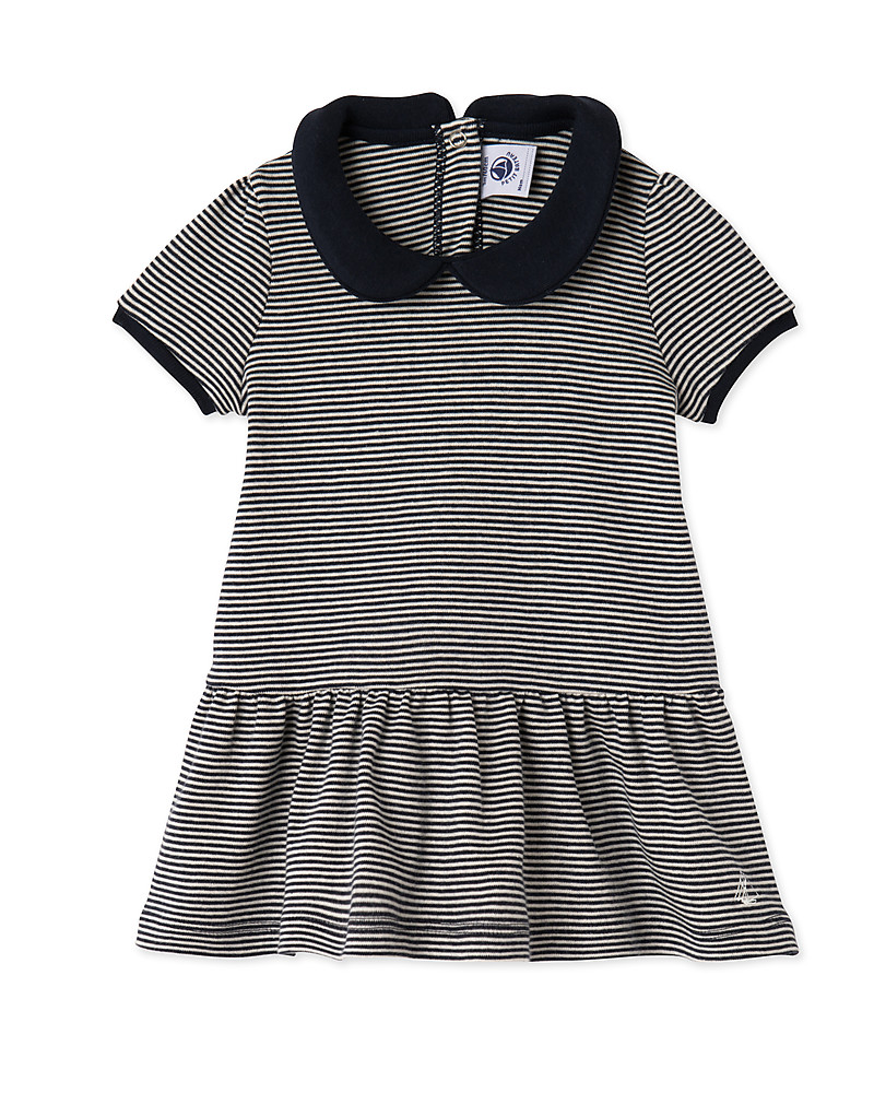 Petit Bateau Vestito Bimba Bambina 0-24 heliospir.net