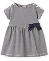 Petit Bateau Abito Blondin, Bianco e Blu, 100% Cotone Vestiti_