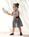 Petit Bateau Abito Blondin, Bianco e Blu, 100% Cotone Vestiti_
