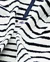 Petit Bateau Accappatoio in Spugna - Bianco/Blu - 100% Cotone Bio Oeko-Tex - con Cappuccio e Cintura Accappatoi e Asciugamani