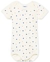 Petit Bateau Body Manica Corta - 100% Cotone Body Manica Corta