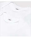 Petit Bateau Body Manica Lunga - Pacco da 2 - Bianco - 100% Cotone Bio Body Manica Lunga