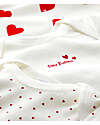 Petit Bateau Body Manica Lunga - Pacco da 3 - Bianco con fantasia a cuore/Bianco - 100 %Cotone Body Manica Lunga