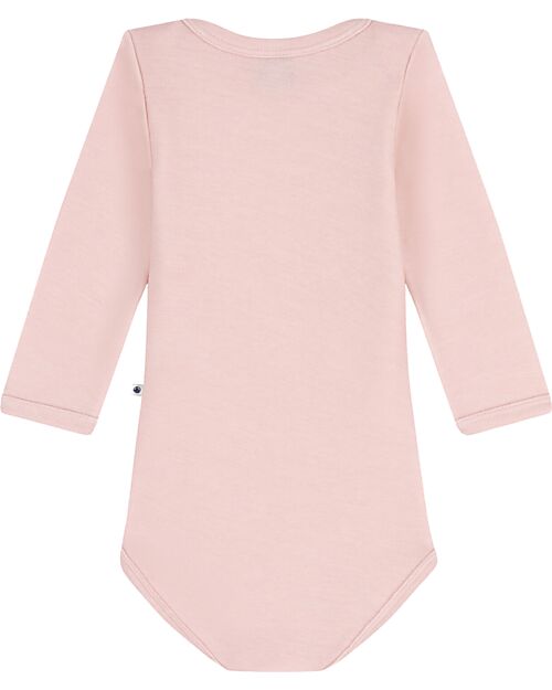 Petit Bateau Body Manica Lunga - Rosa - 100% Cotone Body Manica Lunga