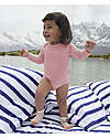 Petit Bateau Body Manica Lunga - Rosa - Lana e Cotone Body Manica Lunga