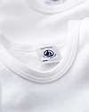 Petit Bateau Body Senza Maniche, Pacco da 2 - Bianco - 100% Cotone Body Manica Corta
