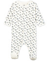 Petit Bateau Bodyjama: Body+Pigiama, Bianco/Uccellini - Ciniglia Pigiami