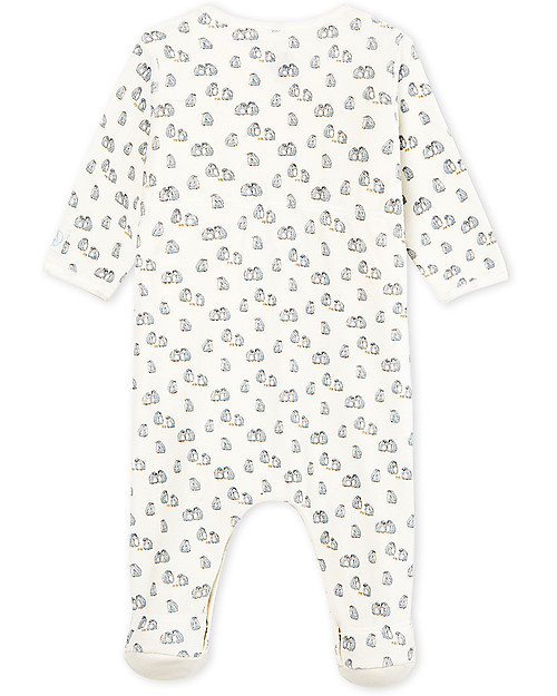 Petit Bateau Bodyjama: Body+Pigiama, Bianco/Uccellini - Ciniglia Pigiami