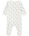 Petit Bateau Bodyjama: Body+Pigiama, Bianco/Uccellini - Ciniglia Pigiami