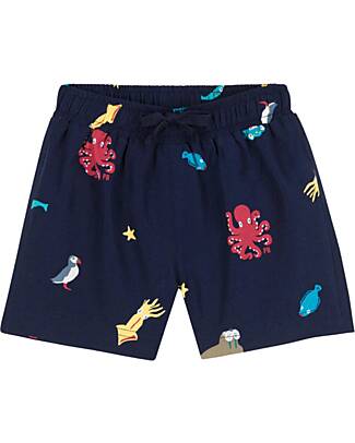 Petit Bateau Boxer da Mare - Blu - Animali Marini - Materiale Riciclato Boxer Mare
