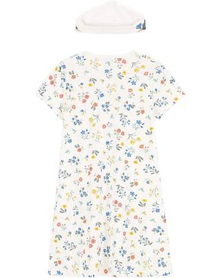 Petit Bateau Camicia da Notte a Maniche Corte - Floreale - 100% Cotone Oeko-Tex Pigiami