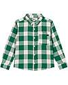 Petit Bateau Camicia Manica Lunga con Fantasia a Scacchi - Verde/Bianco Avalanche Camicie_
