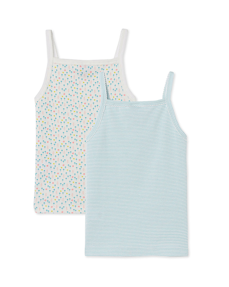 Petit Bateau Canotta Bambina Pacco da 2