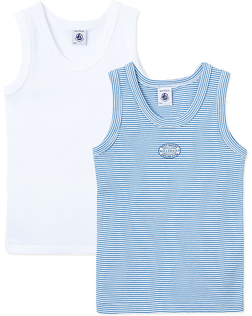 Petit Bateau Canotte Senza Maniche (Pacco Da 3) - 100% Cotone, Per Bambini E Ragazzi, Stile Classico - Foto 13