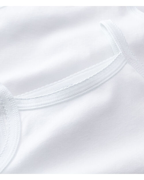 Petit Bateau Canotta con Spalline - Pacco da 2 - Bianco - 100% Cotone Bio Canottiere