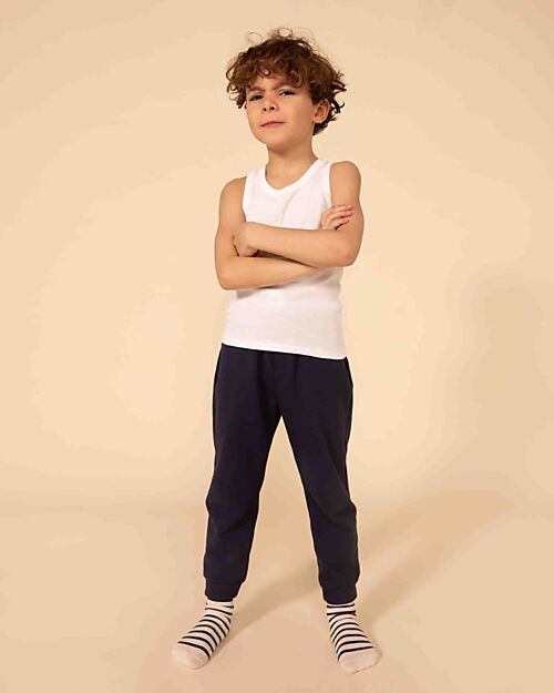 Petit Bateau Canotta - Pacco da 2 - Bianco - 100% Cotone Canottiere